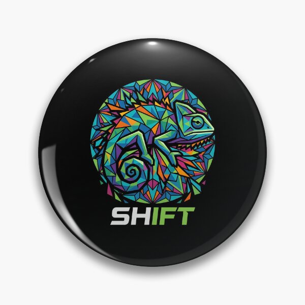 Item preview, Shift Mosaic Geometric Chameleon Vibrant Reptile designed and sold by Zazz Lee.