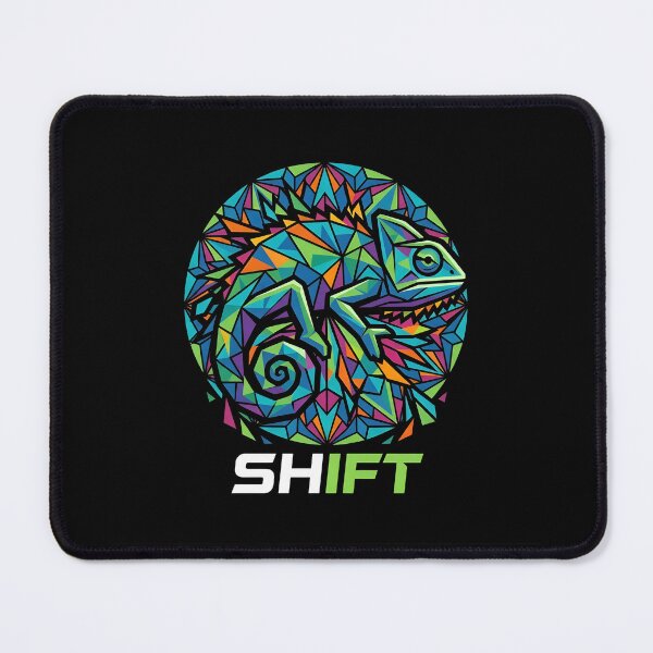 Item preview, Shift Mosaic Geometric Chameleon Vibrant Reptile designed and sold by Zazz Lee.