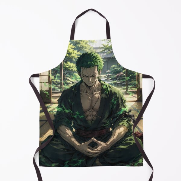 Item preview, Roronoa Zoro One Piece Peaceful Garden Meditation designed and sold by mildaclairmo.