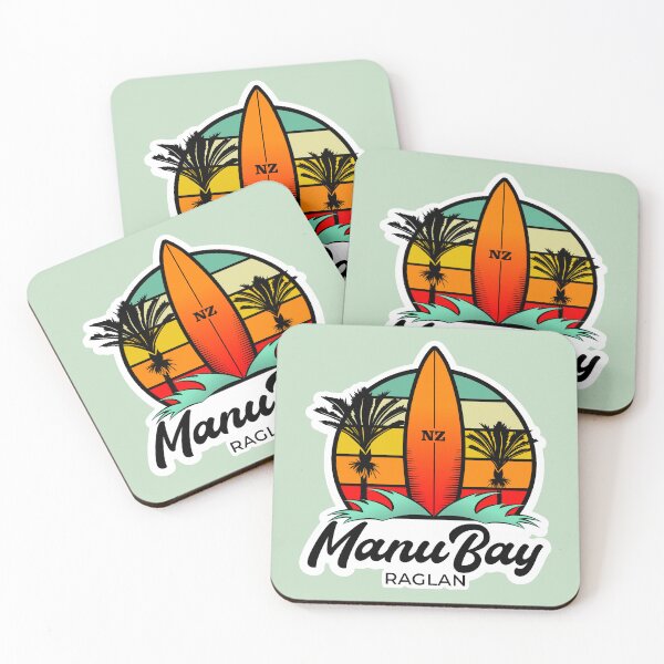 Item preview, Manu Bay,  Raglan, Surf Design, New Zealand designed and sold by MY NEW ZEALAND.