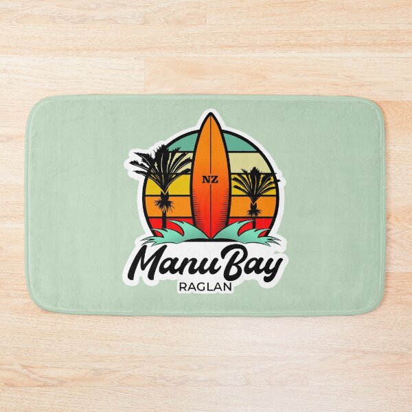 Item preview, Manu Bay,  Raglan, Surf Design, New Zealand designed and sold by MY NEW ZEALAND.