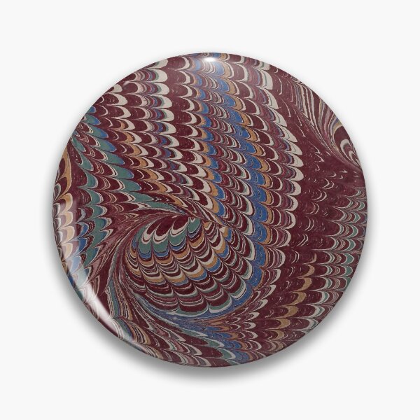 Item preview, Antique Marbled Paper Print - Warm Burgundy Vintage Italian Bookbinding Art designed and sold by footnotes-club.