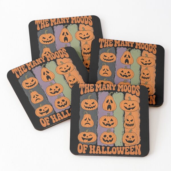 Item preview, Many Moods Of Halloween Retro Pumpkin Faces designed and sold by NSB-Design.