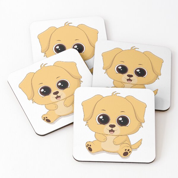 Item preview, Cute Golden Retriever Puppy - Kawaii Dog Cartoon designed and sold by MascarenoM.