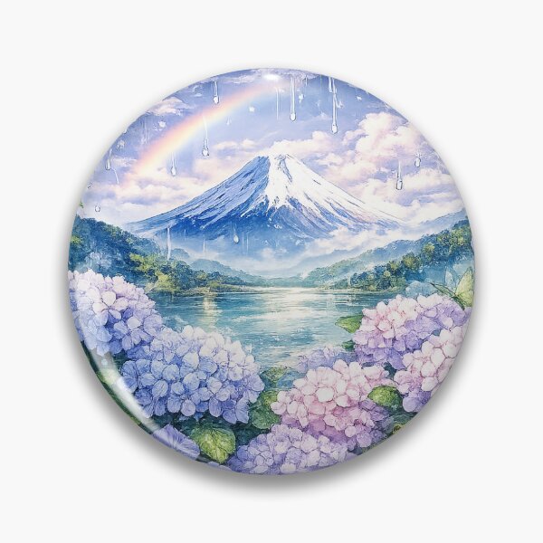 Item preview, mount fuji in summer rain drops designed and sold by Hanohano3.
