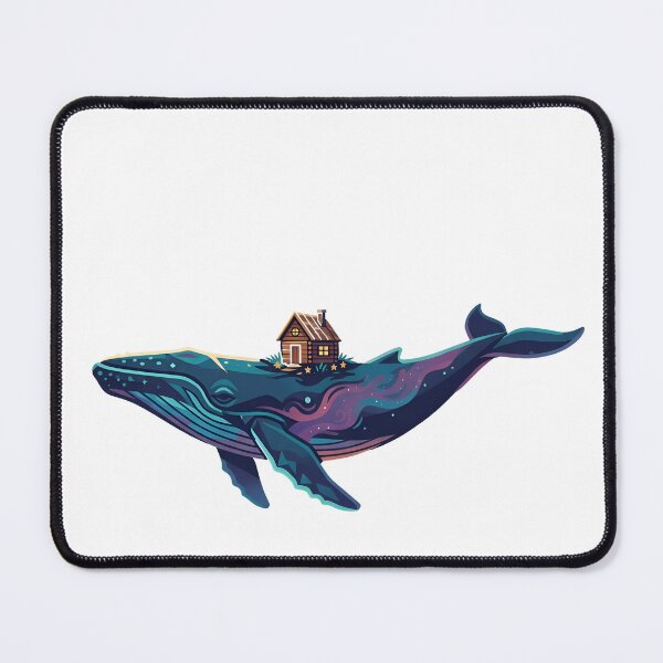 Item preview, Cosmic Whale Cabin House Surreal designed and sold by Zazz Lee.