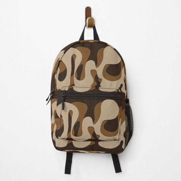Item preview, Groovy Retro Brown Swirls designed and sold by Karin Taylor.