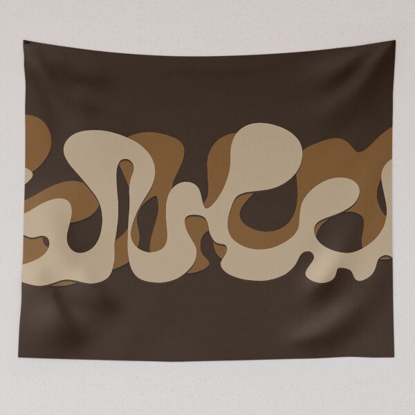 Item preview, Groovy Retro Brown Swirls designed and sold by Karin Taylor.