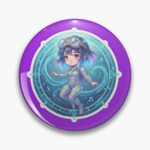 Item preview, Futuristic Cyber Chibi Space Explorer Art designed and sold by Azurart2.