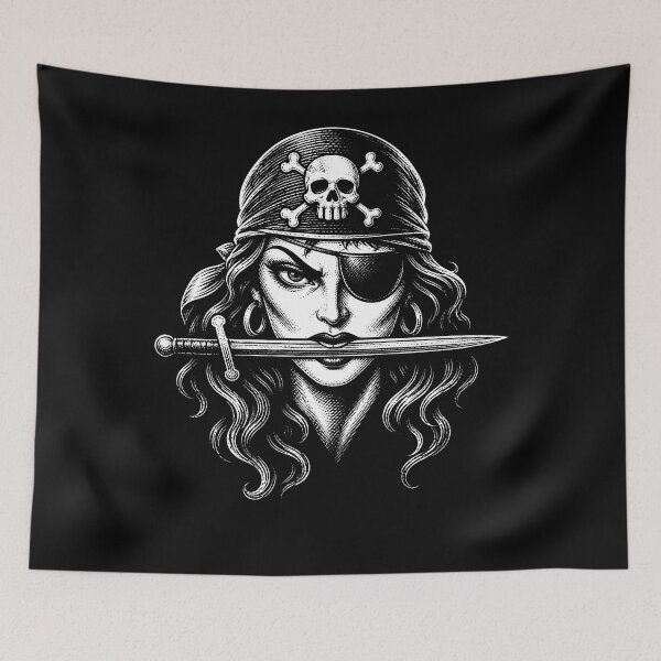 Item preview, Pirate Warrior with Eyepatch and Skull Helmet designed and sold by Victor Shadehorn.