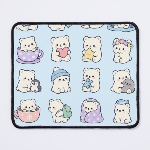 Item preview, Cute kawaii style polar bears designed and sold by amyness.