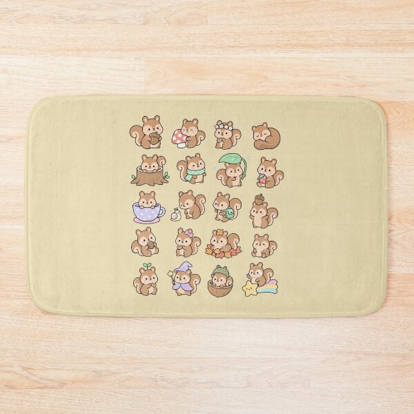 Item preview, Cute kawaii style squirrels designed and sold by amyness.