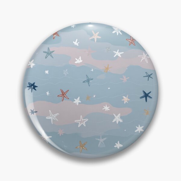 Item preview, Starfish Ocean Waves Seamless Pattern – Coastal Beach Aesthetic designed and sold by Grumpy-Bob.