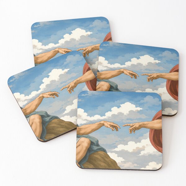 Item preview, The Creation of Adam - Divine Touch Renaissance Art designed and sold by Myra365Art.