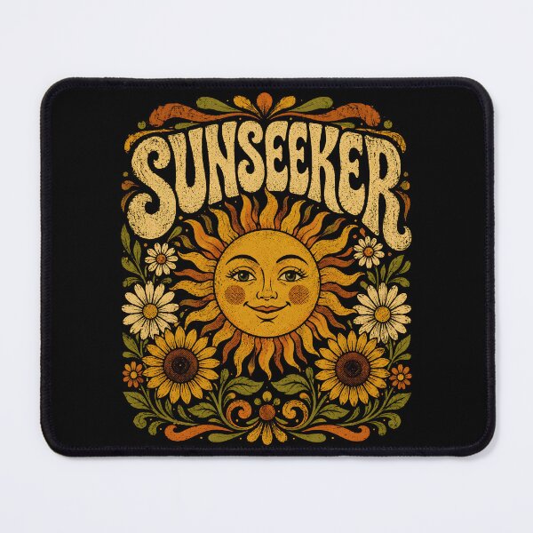 Item preview, Sunseeker Retro Floral Sunshine Folk Art designed and sold by Victor Shadehorn.