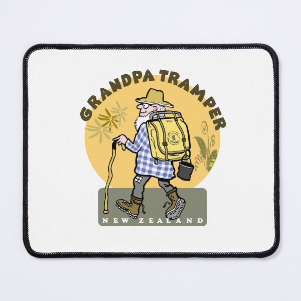 Item preview, Funny Grandpa Tramper New Zealand Hiking Art designed and sold by Al Benge.