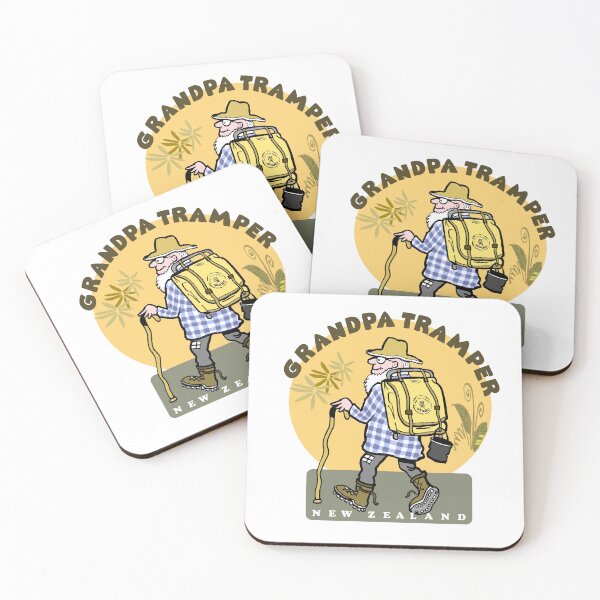 Item preview, Funny Grandpa Tramper New Zealand Hiking Art designed and sold by Al Benge.
