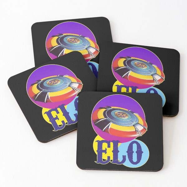 Item preview, ELO Flying Saucer Flying Over Colorful Circles designed and sold by fouadbihmidine.
