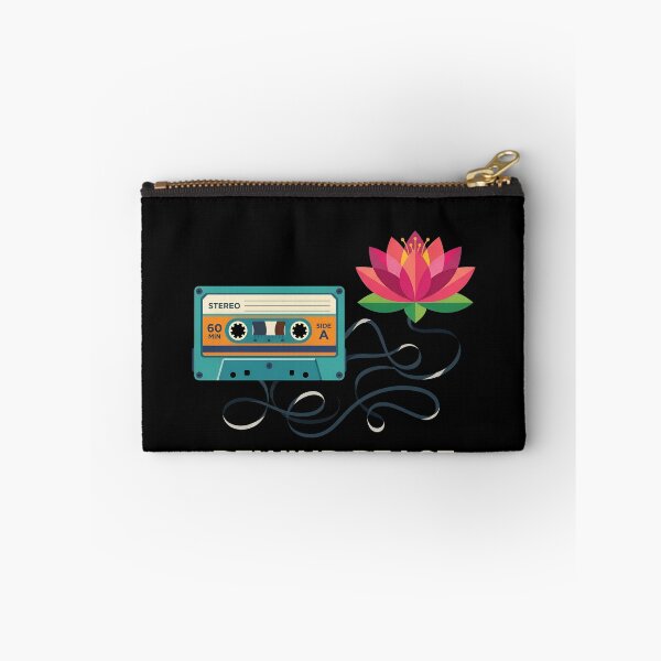 Item preview, Rewind Peace Vintage Cassette Tape - Lotus Flower Retro Music designed and sold by Zazz Lee.