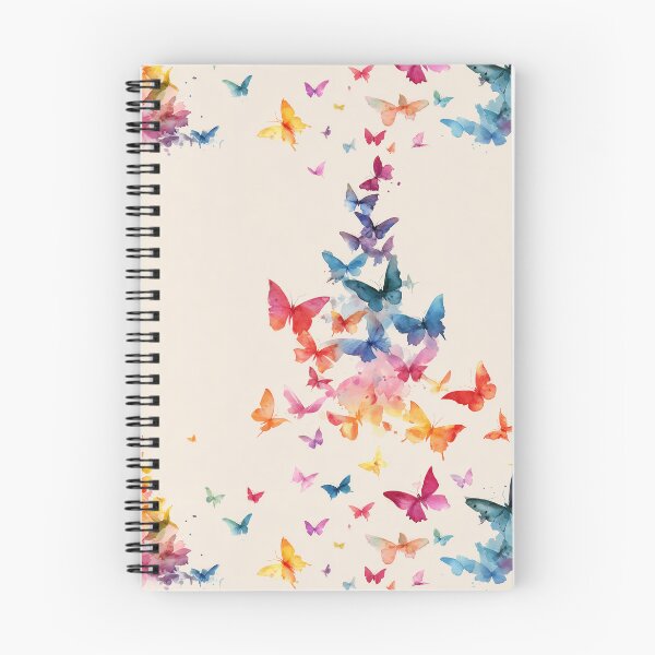 Item preview, Watercolor Butterfly Swarm – Colorful Nature Art Pattern designed and sold by Grumpy-Bob.