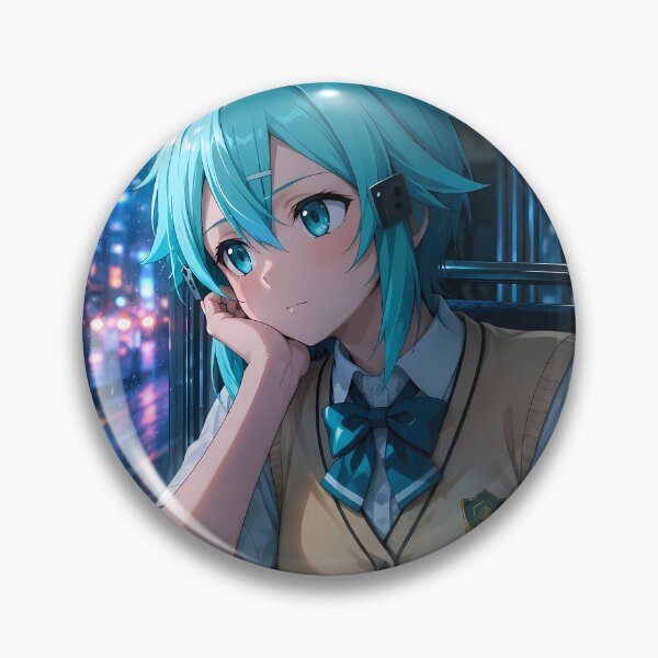Artikelvorschau, Sinon Sword Art Online Rainy Neon Train Ride entworfen und verkauft von mildaclairmo.