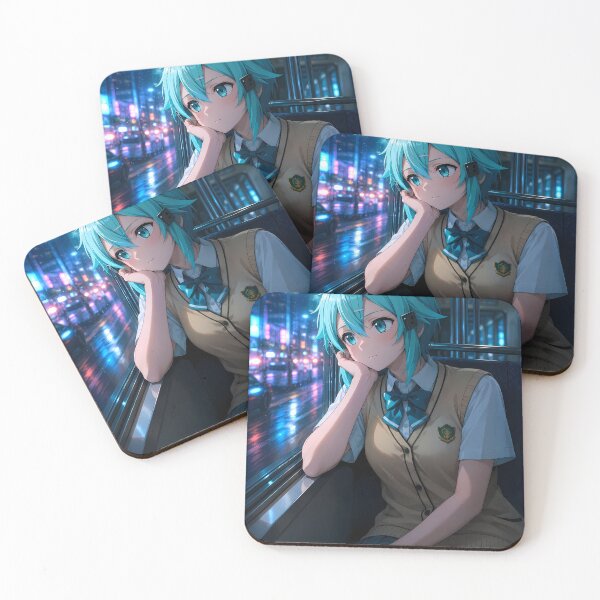 Item preview, Sinon Sword Art Online Rainy Neon Train Ride designed and sold by mildaclairmo.
