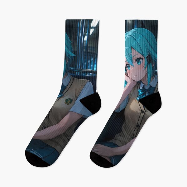 Item preview, Sinon Sword Art Online Rainy Neon Train Ride designed and sold by mildaclairmo.
