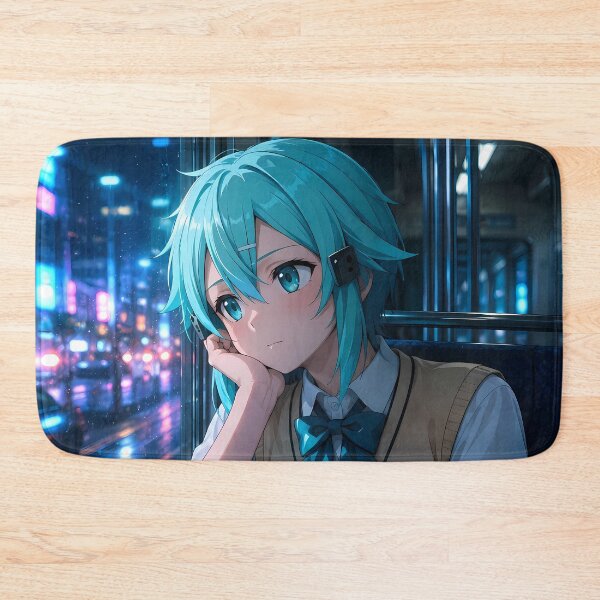 Item preview, Sinon Sword Art Online Rainy Neon Train Ride designed and sold by mildaclairmo.