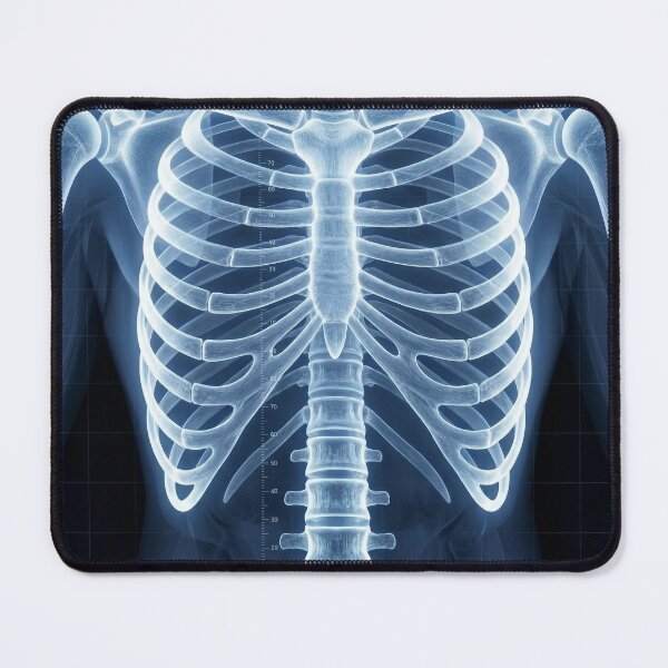 Item preview, Superhuman X-Ray Musculoskeletal Scan Futuristic Bone Density 98th Percentile Sci-Fi Medical Anatomy Halloween Skeleton Art Cyber Biometric Poster designed and sold by MoqunaDesign.