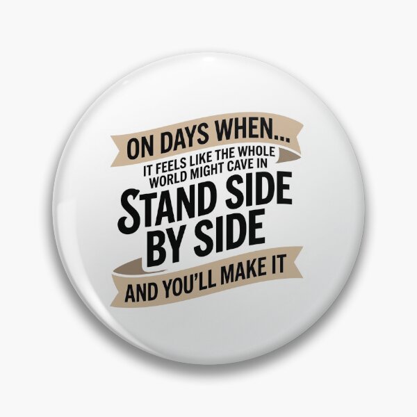 Item preview, If You Love Her Song Lyrics - Stand Side By Side Typography Quote designed and sold by Ink & Void Co..