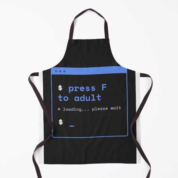 Item preview, Press F To Adult — Funny Gamer Video Game Tee designed and sold by Studio Deadpan.