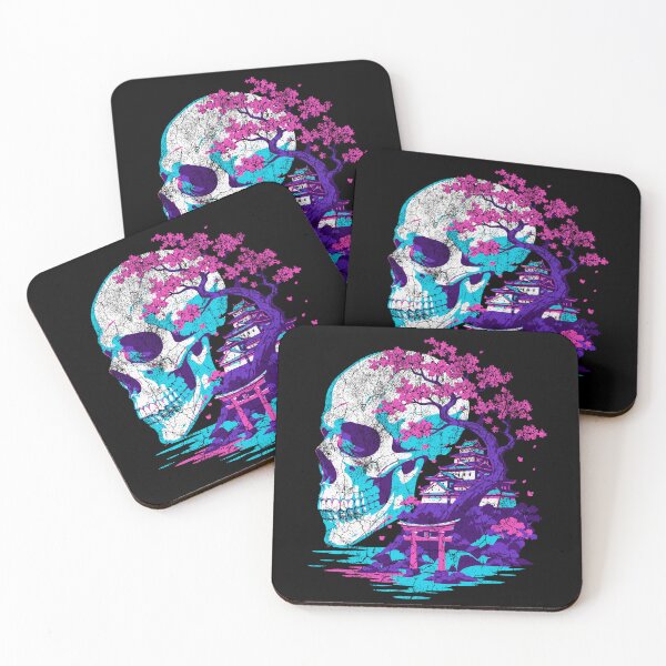 Item preview, Japanese Vaporwave Skull - Sakura Torii Gate Streetwear designed and sold by ShirtRemarks.