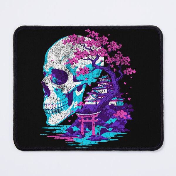Item preview, Japanese Vaporwave Skull - Sakura Torii Gate Streetwear designed and sold by ShirtRemarks.