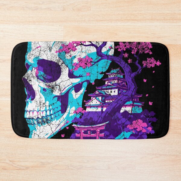 Item preview, Japanese Vaporwave Skull - Sakura Torii Gate Streetwear designed and sold by ShirtRemarks.