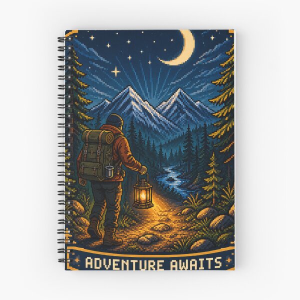 Item preview, Retro Mountain Hiker Adventure Badge designed and sold by AnalogDream.