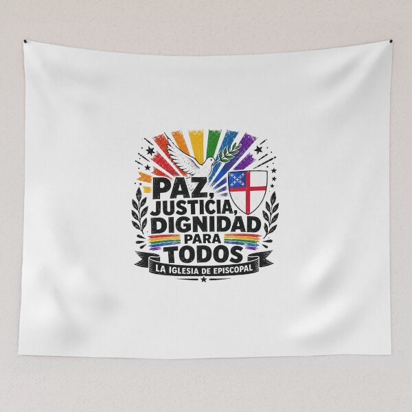 Item preview, Paz, Justicia y Dignidad para Todos — La Iglesia Episcopal designed and sold by Canterbury Episcopal Campus Ministry at Texas Tech University .
