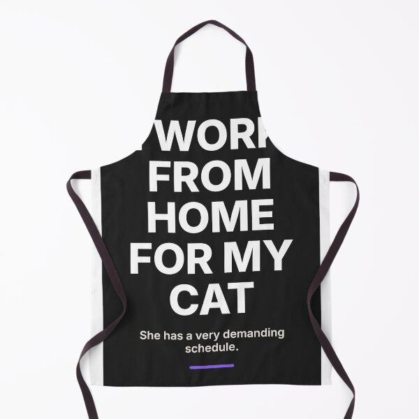 Item preview, I Work From Home For My Cat — Funny Cat Owner Remote Work Tee designed and sold by Studio Deadpan.