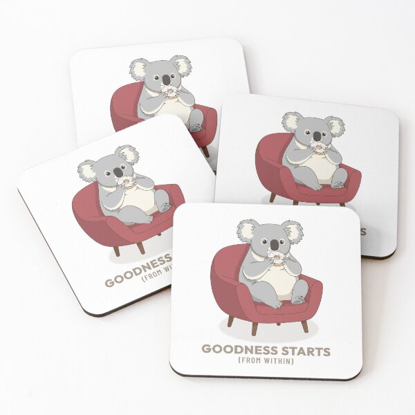 Item preview, Koala Eating Donut Comfort Bites Retro Aesthetic designed and sold by COZY VINTAGE animal.