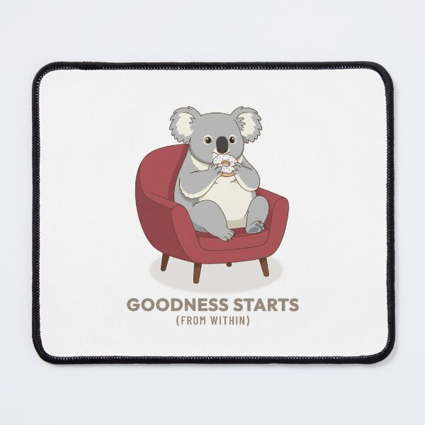 Item preview, Koala Eating Donut Comfort Bites Retro Aesthetic designed and sold by COZY VINTAGE animal.