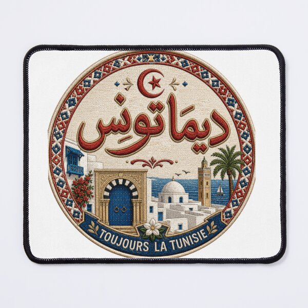 Item preview, ديما تونس | Vintage Tunisian Pride Arabic Calligraphy designed and sold by Salma.Store.