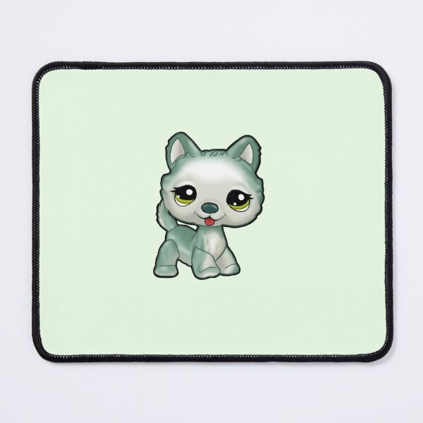 Item preview, Lps inspired dog husky toy sticker designed and sold by AbsurdSketch.