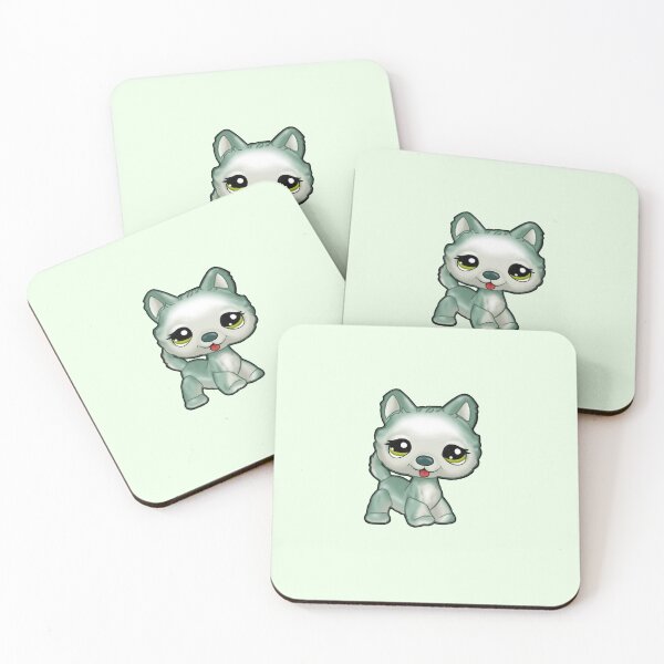 Item preview, Lps inspired dog husky toy sticker  designed and sold by AbsurdSketch.
