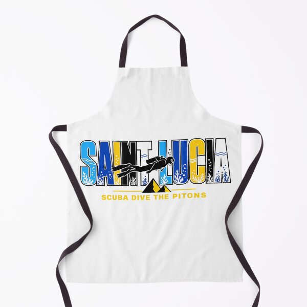 Item preview, St. Lucia Scuba Diving Retro West Indies Travel Typography designed and sold by scicilysimonee.