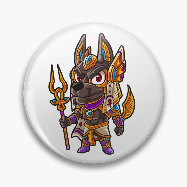Item preview, anubis cartoon character chibi god of egypt  designed and sold by Woketoon.