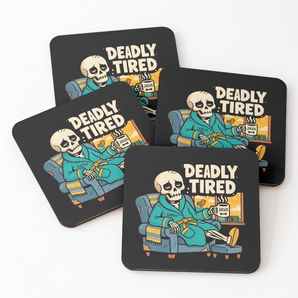 Item preview, Deadly Tired Skeleton designed and sold by Zazz Lee.