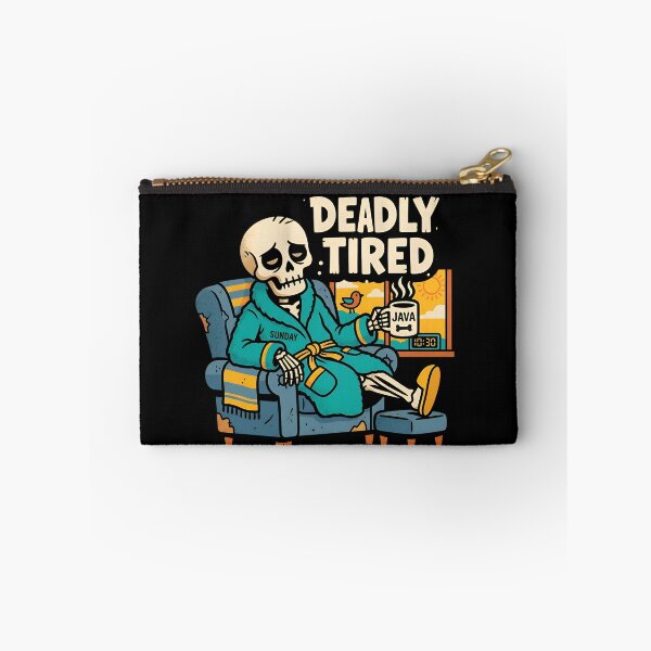 Item preview, Deadly Tired Skeleton designed and sold by Zazz Lee.