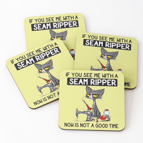Item preview, If You See Me With A Seam Ripper designed and sold by NoThoughtsCat.