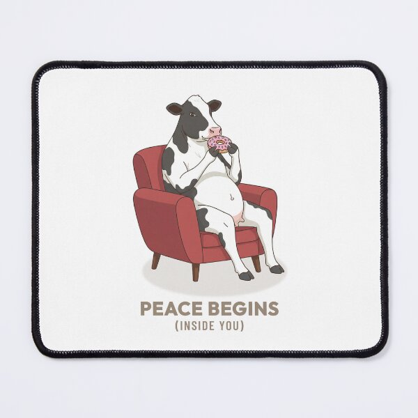 Item preview, Cow Eating Donut Vintage Aesthetic designed and sold by COZY VINTAGE animal.