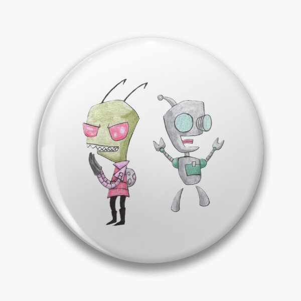 Item preview, Zim & Gir (The Dysfunctional Duo) (Invader Zim Fan Art) designed and sold by GrudleBay.