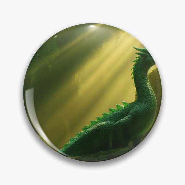 Item preview, Green Forest Dragon Among Ancient Ruins designed and sold by StudioForge.